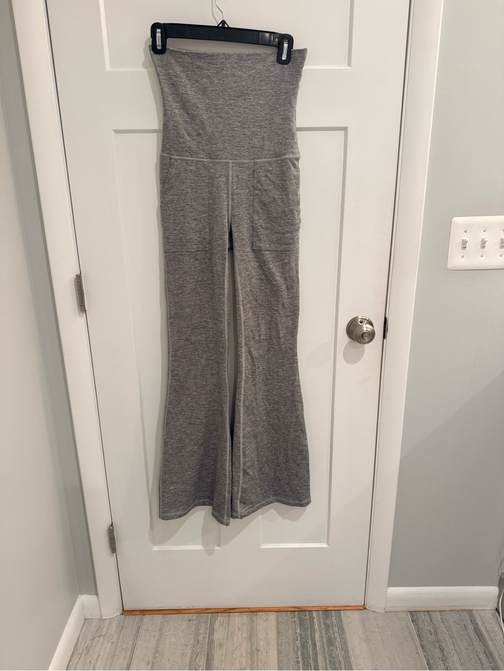 aerie Offline Gray Flare Jumpsuit